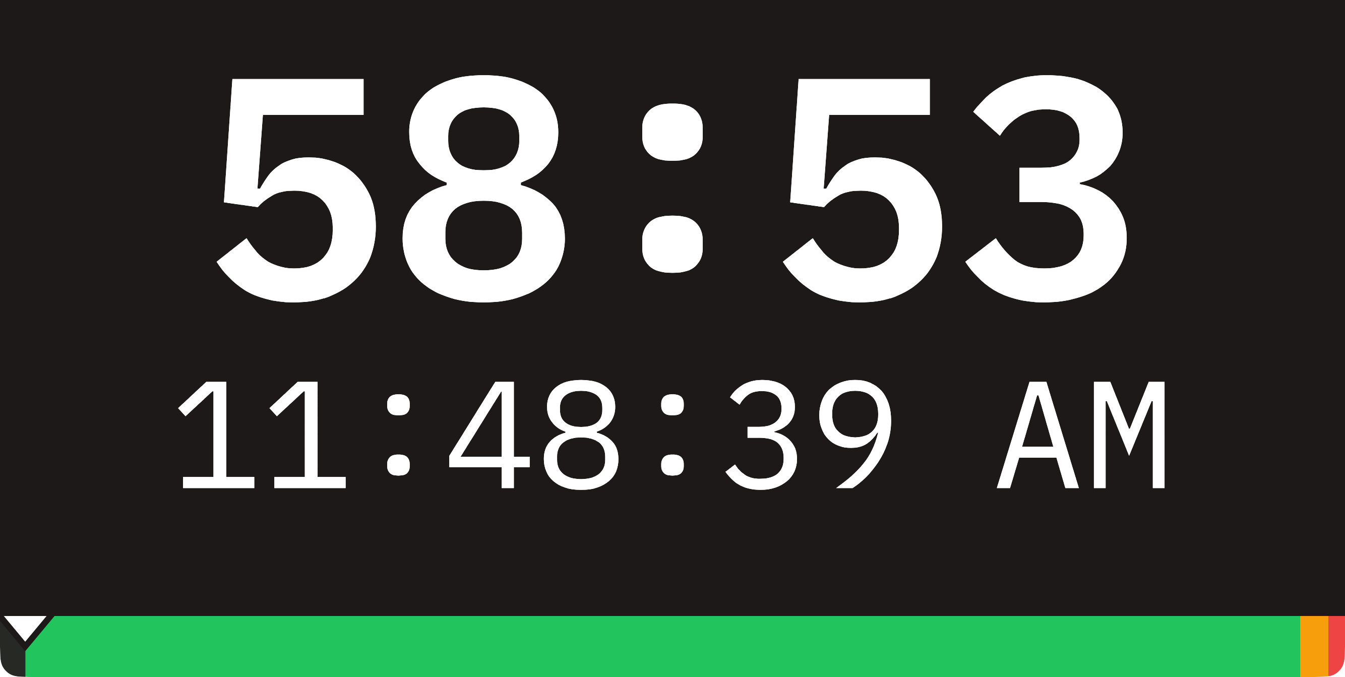 Stage timer without message